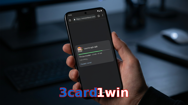 Main screen of 3Card1win apk page for PK players