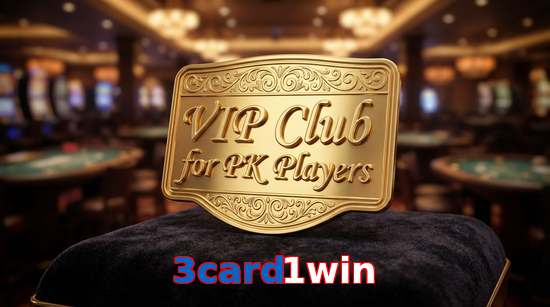 Main screen of 3Card1win vip page for PK players